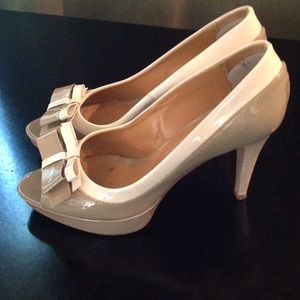 Melin | Open toe Heels in Sand/cream 6
